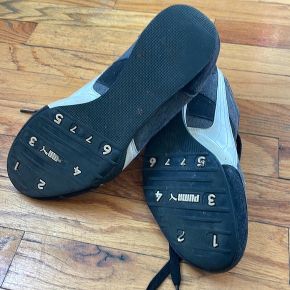 Puma gray & black suede sneakers eur 40/ us 9 - Picture 2 of 3